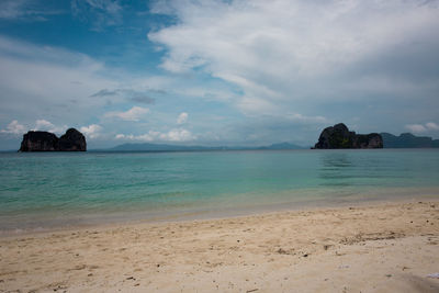 Scenic view of sea against sky