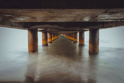 Pier over sea