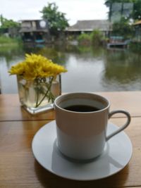 Close-up of coffee cup