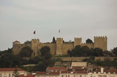 Buildings in city against sky