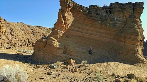 Scenic view of rocky mountains