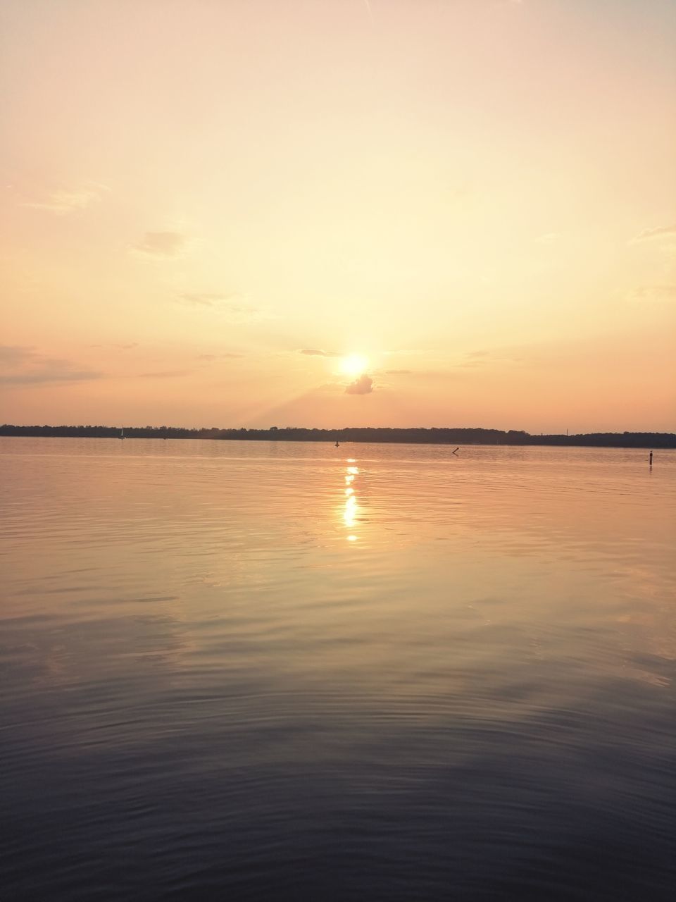 sky, sunset, water, scenics - nature, beauty in nature, tranquility, tranquil scene, reflection, waterfront, sea, idyllic, orange color, nature, non-urban scene, no people, cloud - sky, sun, outdoors