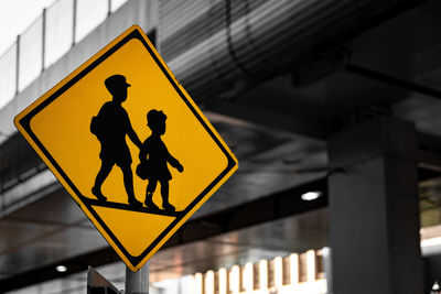 Low angle view of road sign