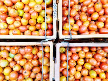 Full frame shot of apples in market