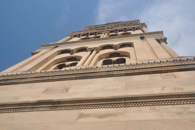 Low angle view of historic building against sky