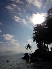 Scenic view of sea against sky