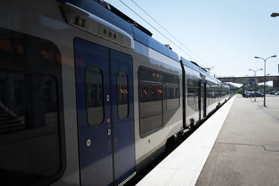 Train at railroad station 