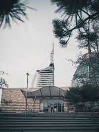 Low angle view of building against sky