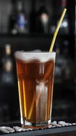 Close-up of drink on table