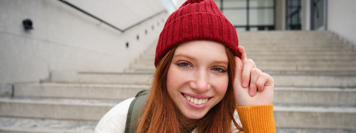 Portrait of young woman