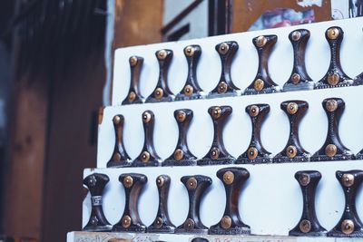 Close-up of objects for sale at market