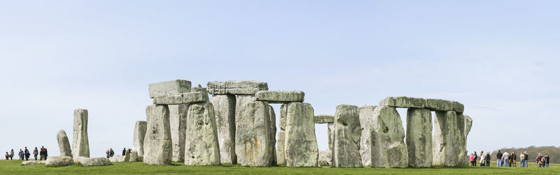 Panoramic view of monument against sky