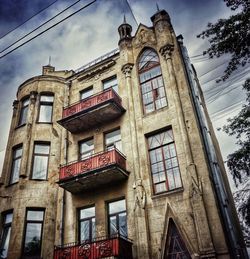 Low angle view of building against sky