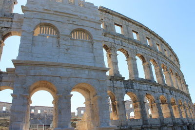 Low angle view of historical building