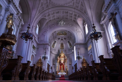 Interior of church