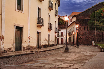 Historic houses of portuguese architecture on an island in northeastern brazil called são luís