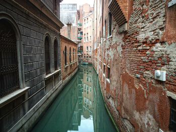 Canal amidst buildings in city