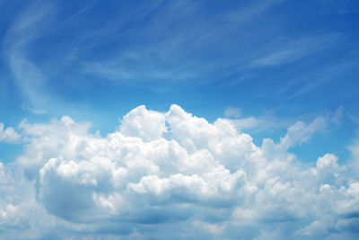 Low angle view of clouds in sky