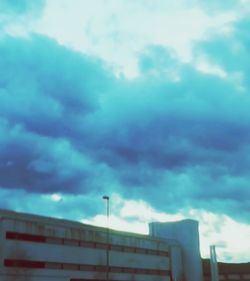 Low angle view of cloudy sky