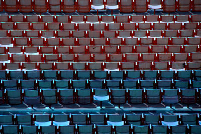 Full frame shot of chairs