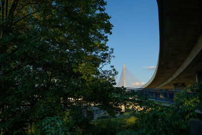 Low angle view of modern building against sky