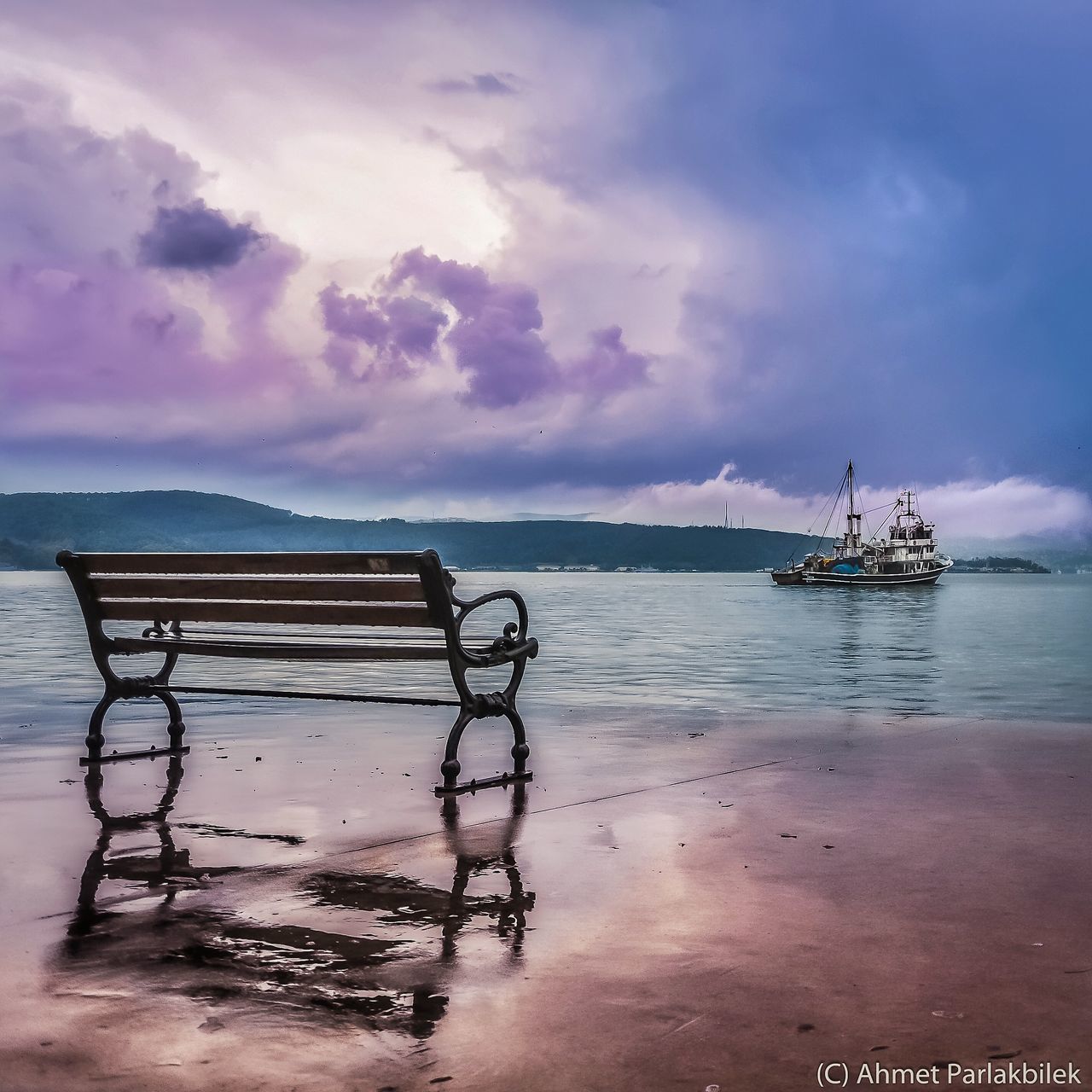 water, sea, sky, horizon over water, beach, tranquility, cloud - sky, tranquil scene, shore, scenics, beauty in nature, nature, cloudy, nautical vessel, sand, cloud, idyllic, boat, reflection, calm