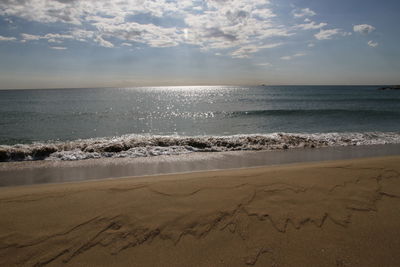 Scenic view of sea against sky