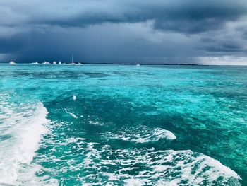 Scenic view of sea against sky
