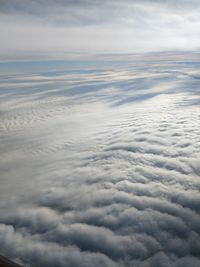 Aerial view of cloudscape against sky