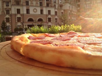 Close-up of pizza