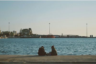 View of pier over sea