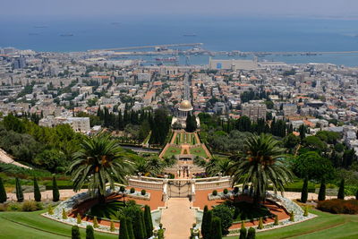 Overlooking bahai temple in haifa israel