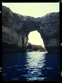 Rocks in sea