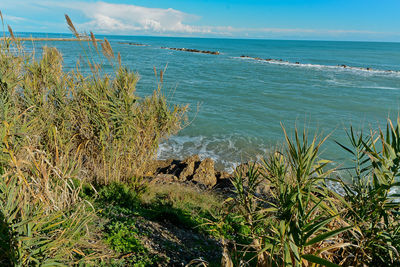 Scenic view of sea against sky