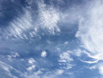 Low angle view of cloudy sky