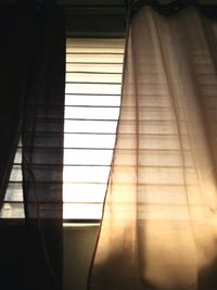 Shadow of curtain