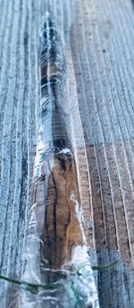 Close-up of water flowing in sea