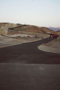 Country road along landscape