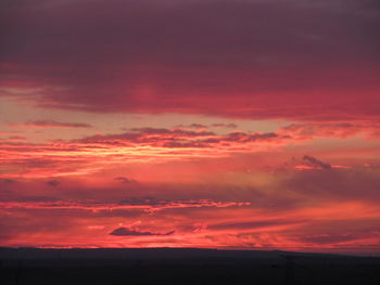 Scenic view of sky at sunset