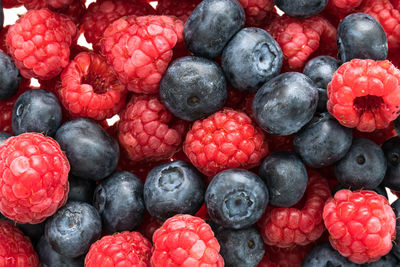 Full frame shot of strawberries
