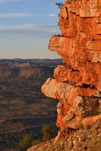 Rock formations on mountain