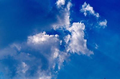 Low angle view of clouds in sky