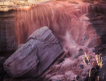 View of waterfall