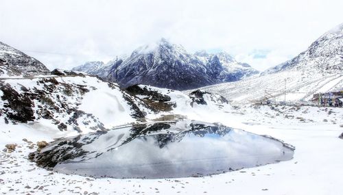 Himalayan frozen lake 