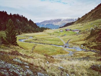 Scenic view of landscape against sky