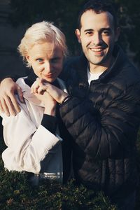 Portrait of a smiling young couple