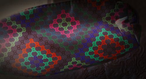 Close-up of colorful fabric