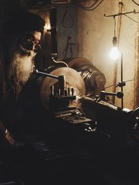 Portrait of man in workshop