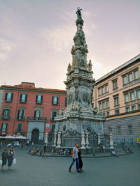 Group of people in front of building