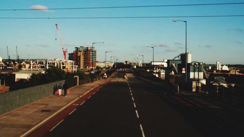 View of city street